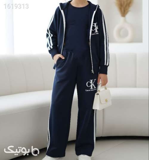 سه تیکه دخترانه  سورمه ای 04 2025