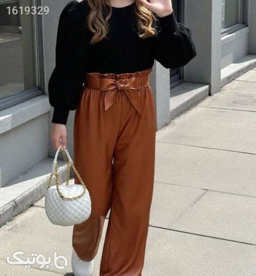 شومیز شلوار مزونی دخترانه  مشکی 04 2025