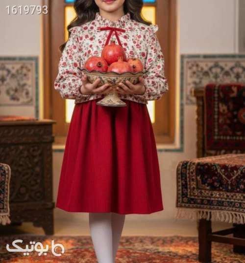 کت سارافون دخترانه  قرمز 04 2025