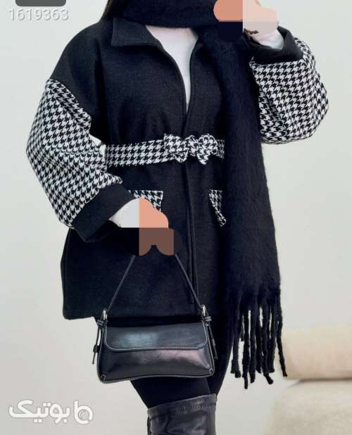 پالتو ترکیبی خفن  مشکی 04 2025