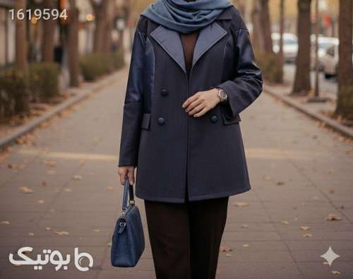 کت ترکیبی فوق العاده زیبا  مشکی 04 2025