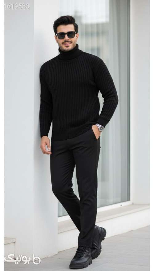 یقه اسکی خفن  مشکی 04 2025