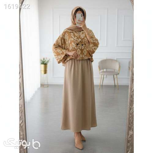 ست شومیز دامن ناهید سبز 04 2025