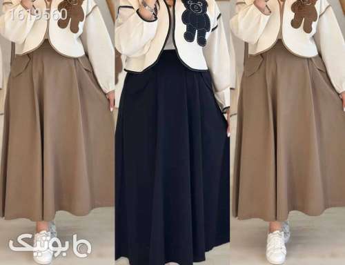 کت و دامن خرسی LV مشکی 04 2025