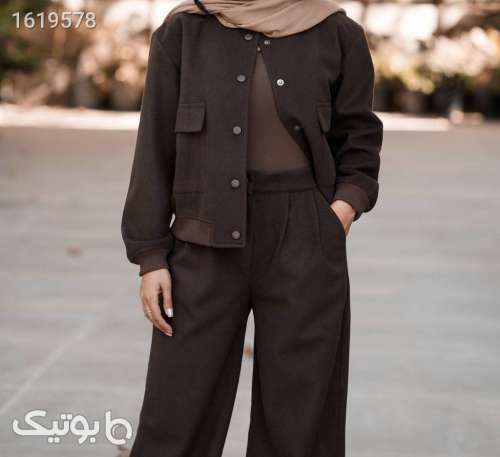 ست بامبر و شلوار خفن  مشکی 04 2025