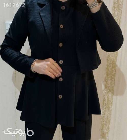 ست سه تیکه پاییزه  مشکی 04 2025
