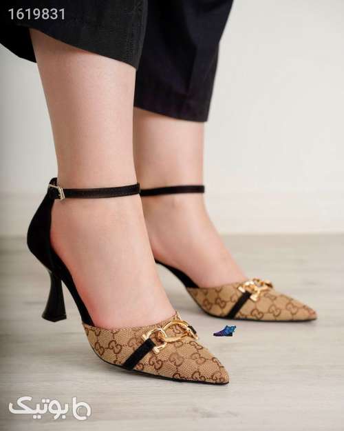 کفش زنونه مجلسی شیک طلایی 04 2025