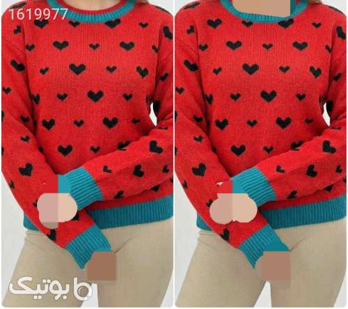 بلوز بافت نسترن  قرمز 04 2025
