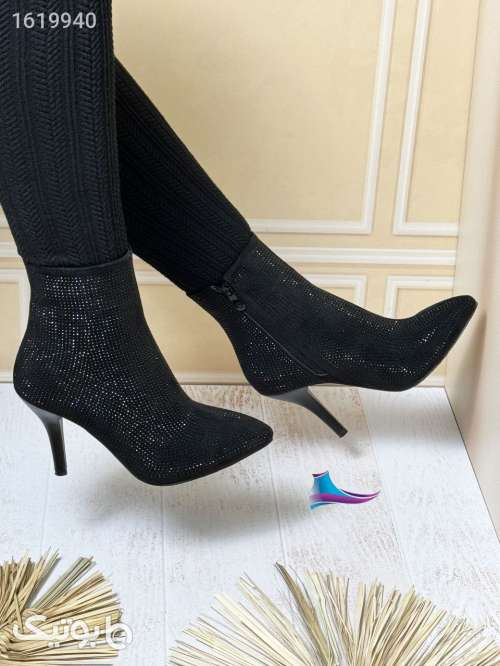نیم بوت مجلسی زنانه مشکی 04 2025