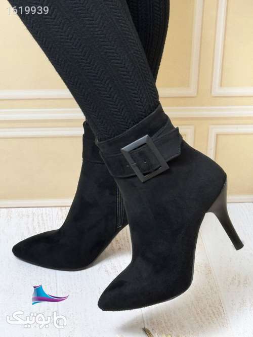 نیم بوت مجلسی زنانه شیک مشکی 04 2025