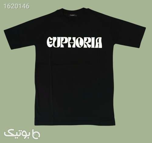 تیشرت آستین کوتاه پیش و پشت چاپ گِرم دار مشکی 04 2025