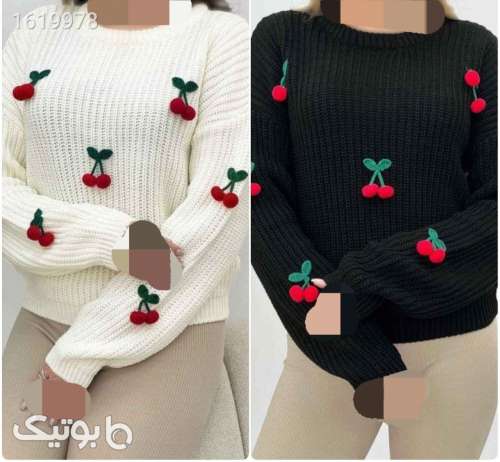 بلوز بافت گیلاسی مشکی 04 2025