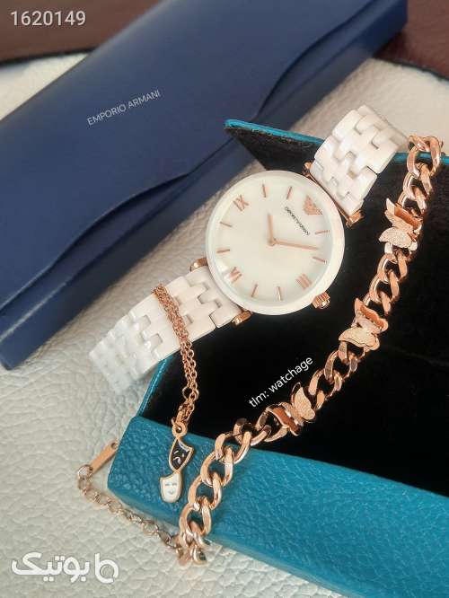 ساعت امپریو آرمانی زنانه  سفید 04 2025