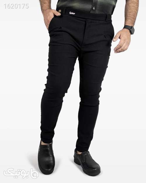 شلوار اسلش کمر انگلیسی مشکی SP  مشکی 04 2025