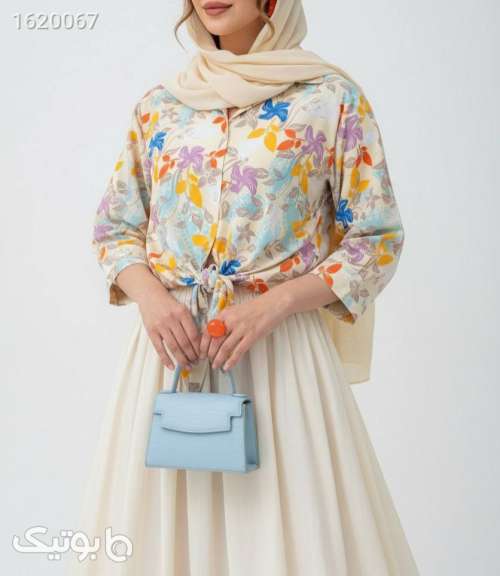 شومیز گره ای  سفید 04 2025