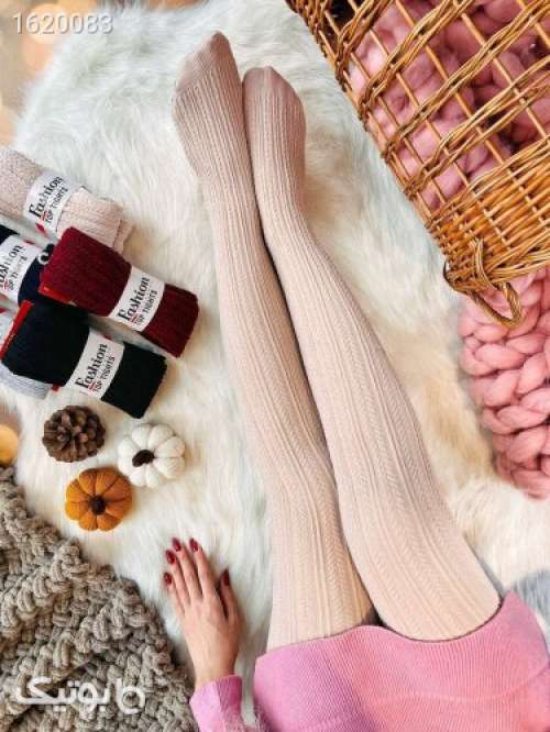 جوراب شلواری بافت  سبز 04 2025