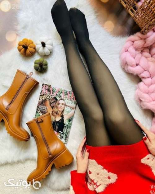 جوراب شلواری سه بعدی  مشکی 04 2025