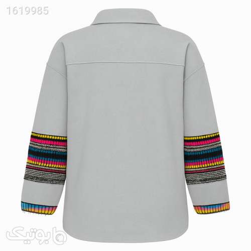 مانتو شومیزی زنانه مدل Bq41 نقره ای 04 2025