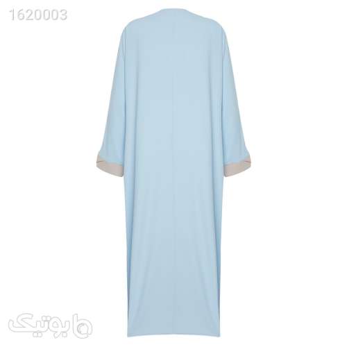 مانتو عبایی زنانه مدل 807833475 طرح ترندیول فیروزه ای 04 2025