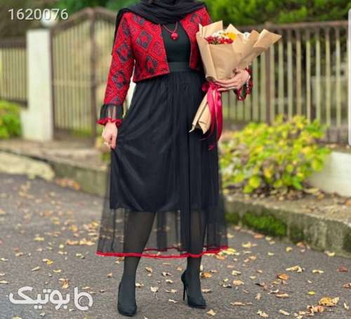 کت و دامن یلدایی  قرمز 04 2025