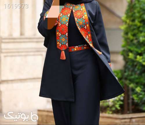 مانتو شلوار نارین پرطرفدار  مشکی 04 2025