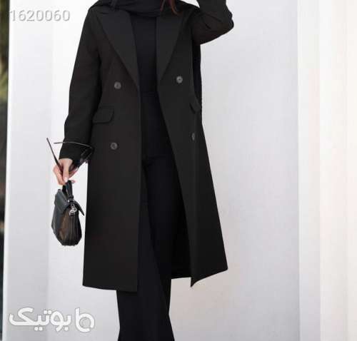 مانتو شلوار پرطرفدار  مشکی 04 2025