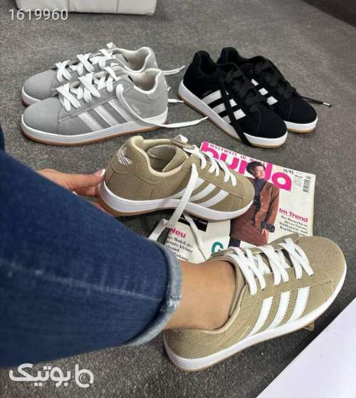 کتونی زنانه اسپرت سامبا مشکی 04 2025