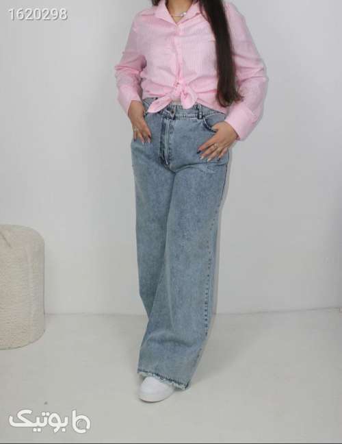 شلوار واید پرطرفدار  فیروزه ای 04 2026