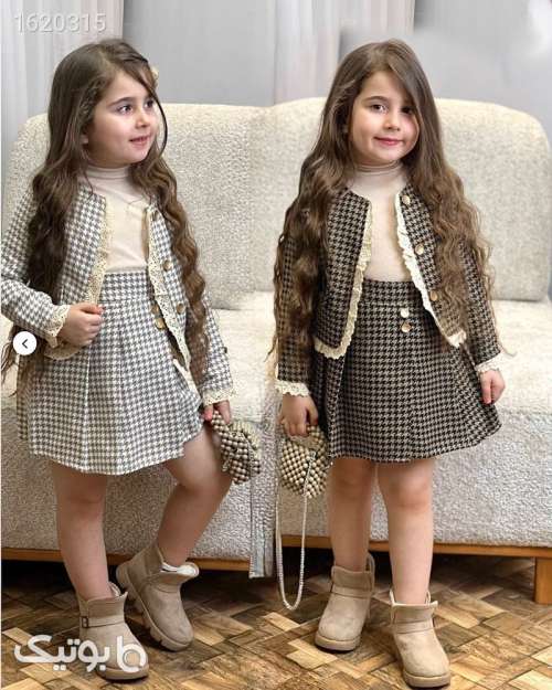 ست عیدانه دخترانه  قهوه ای 04 2026