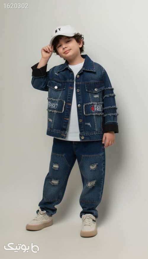 ست اسپرت جین بچگانه  آبی 04 2026
