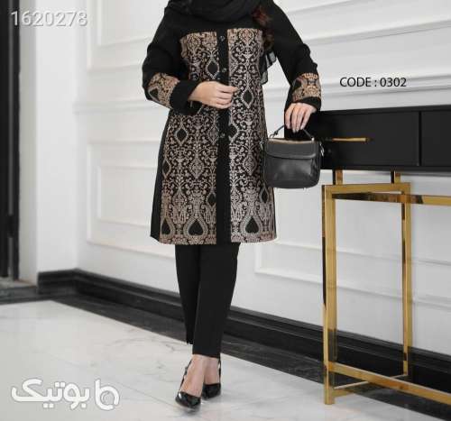 مانتو مجلسی  مشکی 04 2026