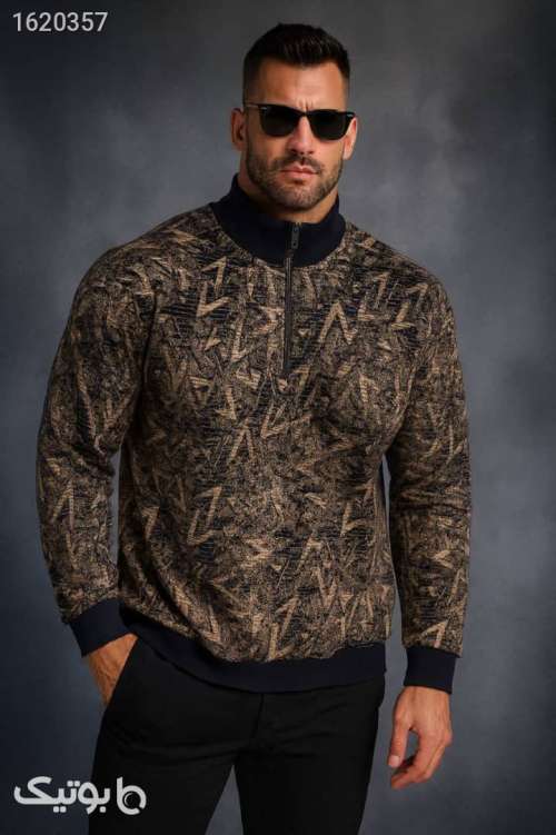 بلوز سلانیک نیم زیپ آبی 04 2026