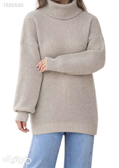 بافت ضخیم یقه اسکی  صورتی 04 2026