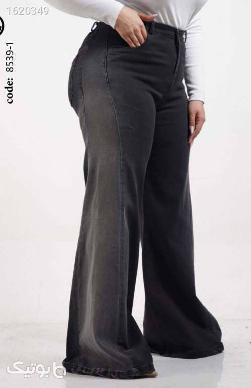 شلوار جین شافل سایزبزرگ  طوسی 04 2026