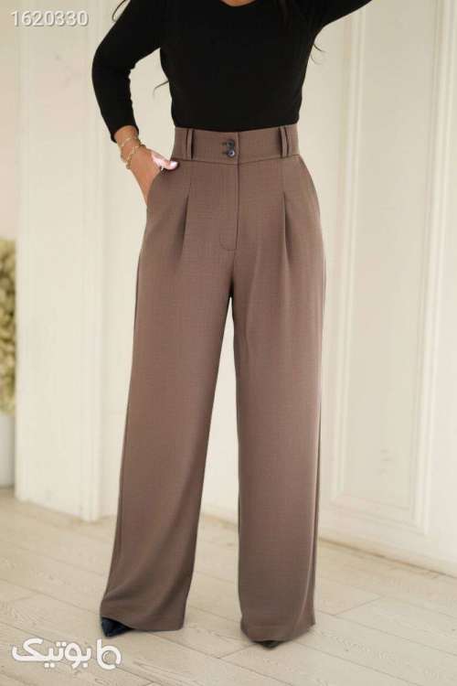 شلوار بگ پیله دار (تک پیله) مشکی 04 2026