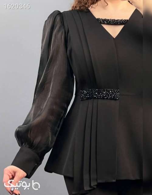 شومیز مجلسی عیدانه  مشکی 04 2026