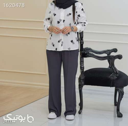 شومیز مدل پارسانا  کد: 2433 سفید 04 2026