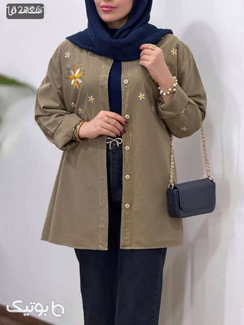 مانتو الیاف بابونه  سبز 04 2026