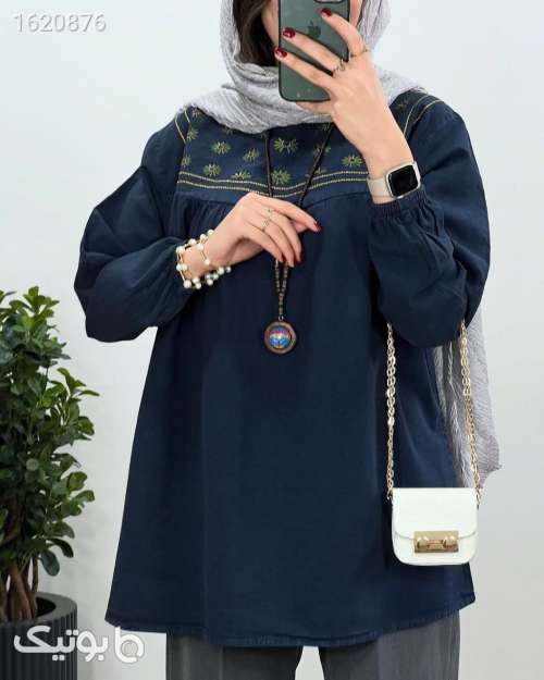 مانتو الیاف خفن  سورمه ای 04 2026