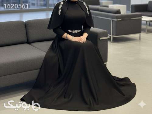 پیراهن بلند مجلسی  مشکی 04 2026
