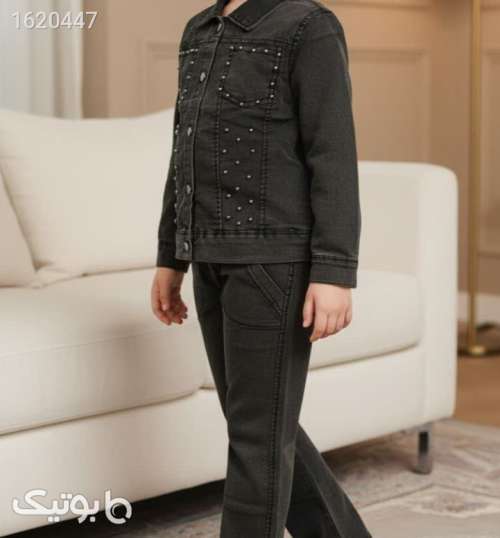 ست جین دخترانه  طوسی 04 2026