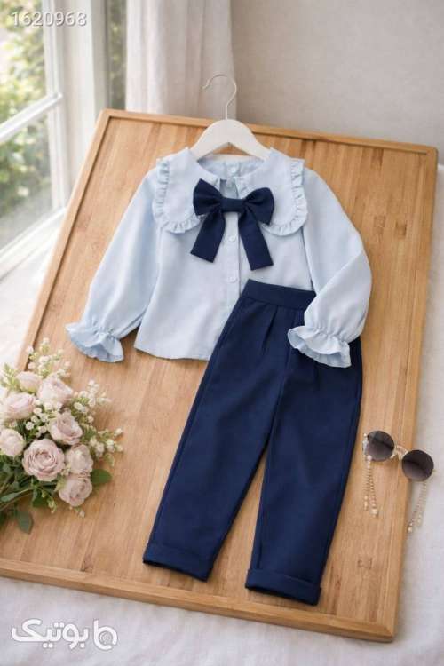 ست روشنک دخترانه  سورمه ای 04 2026