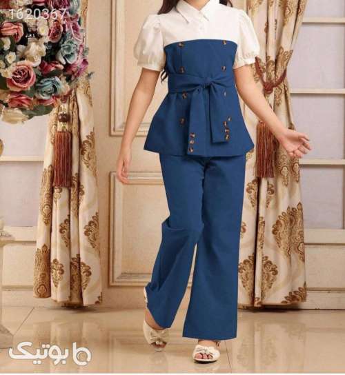 ست مزون دوز دخترانه  آبی 04 2026