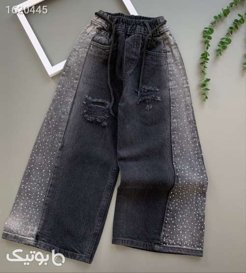 شلوار جین دخترانه  طوسی 04 2026
