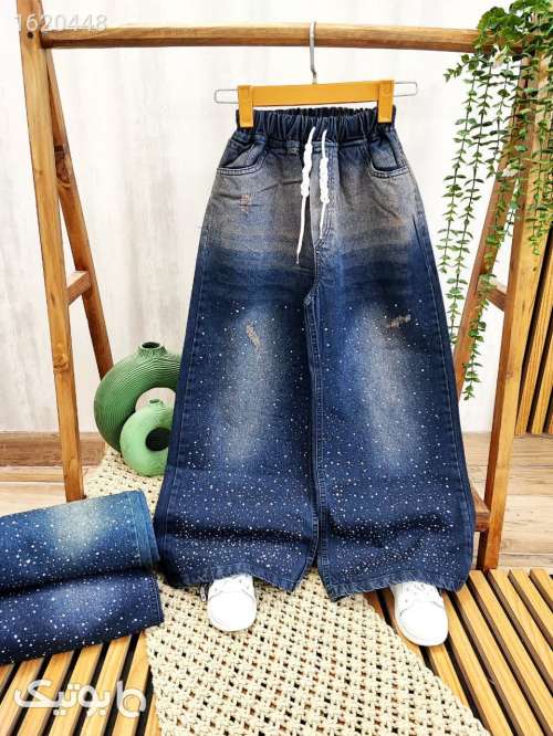 شلوار جین دخترانه  آبی 04 2026