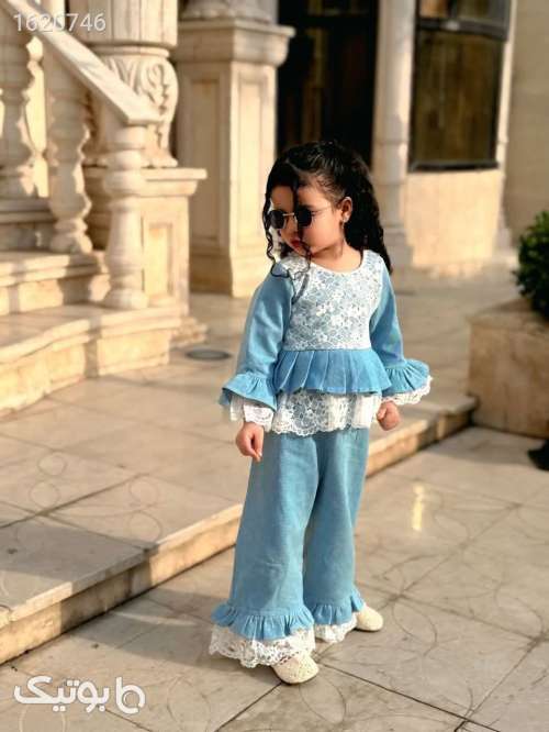 شومیز شلوار دخترانه  فیروزه ای 04 2026