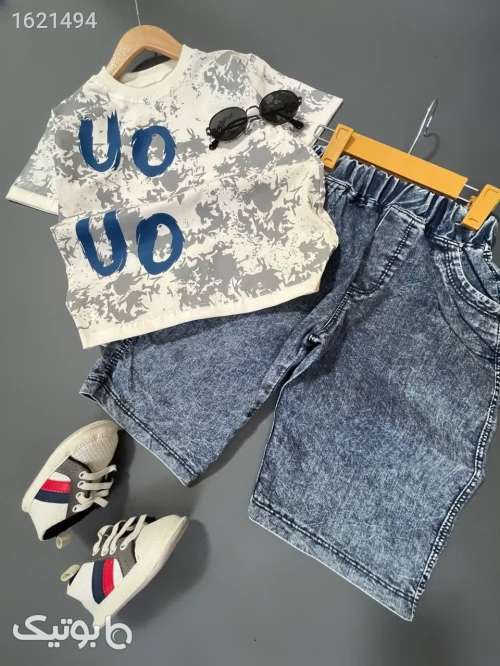 تیشرت شلوارک اسپرت  فیروزه ای 04 2026