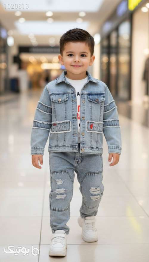 سه تیکه جین خفن  فیروزه ای 04 2026