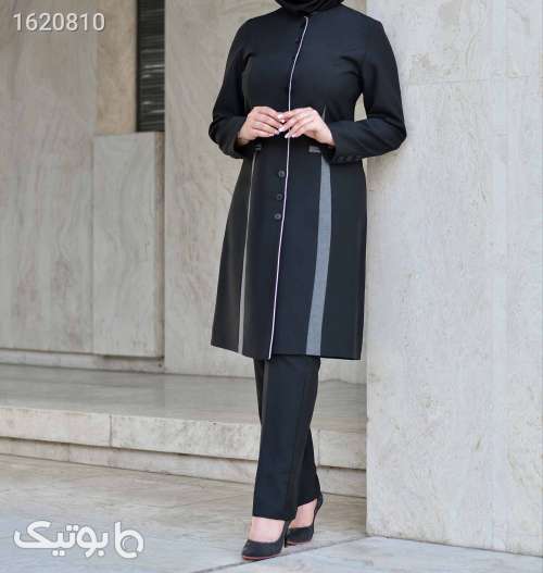 مانتو شلوار اداری پرطرفدار  مشکی 04 2026