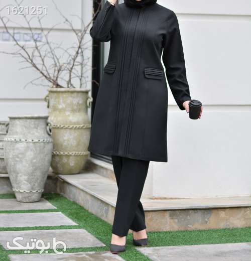 مانتو شلوار اداری پرفروش  آبی 04 2026